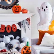 Floating Ghost Halloween Cluster Balloon, 24in x 40in