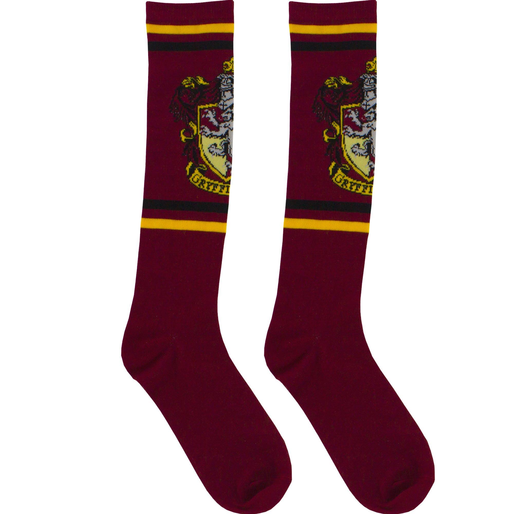 Harry Potter Gryffindor Slytherin Socks Med/LRG (6-12) Red & Green Free  SHIPPING