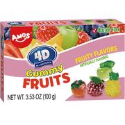Amos 4D Gummy Fruits, 3.53oz