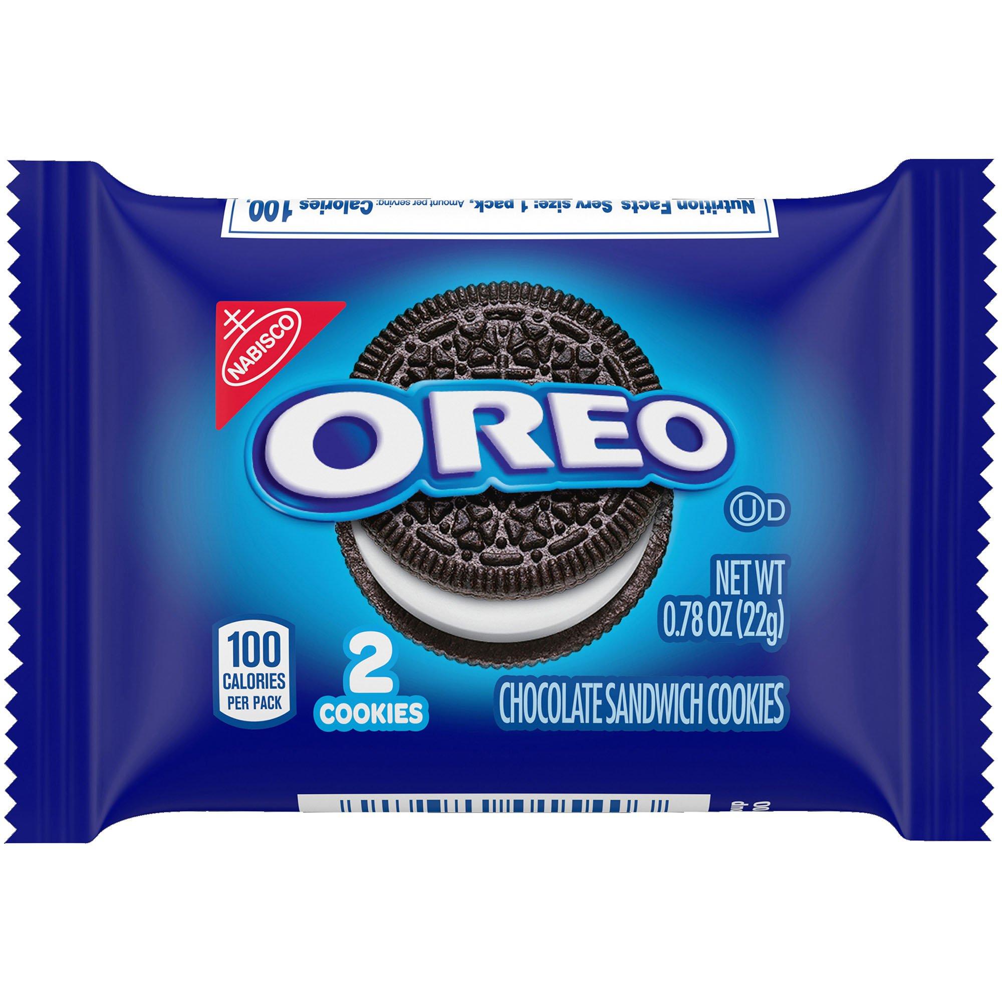 Oreo Sandwich Cookies, Chocolate, 20 Packs - 0.78 oz