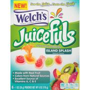 Welch's Island Splash Juicefuls Fruit Snack Pouches, 6pc