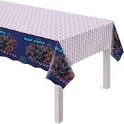 Black Panther Wakanda Forever Plastic Table Cover, 54in x 96in