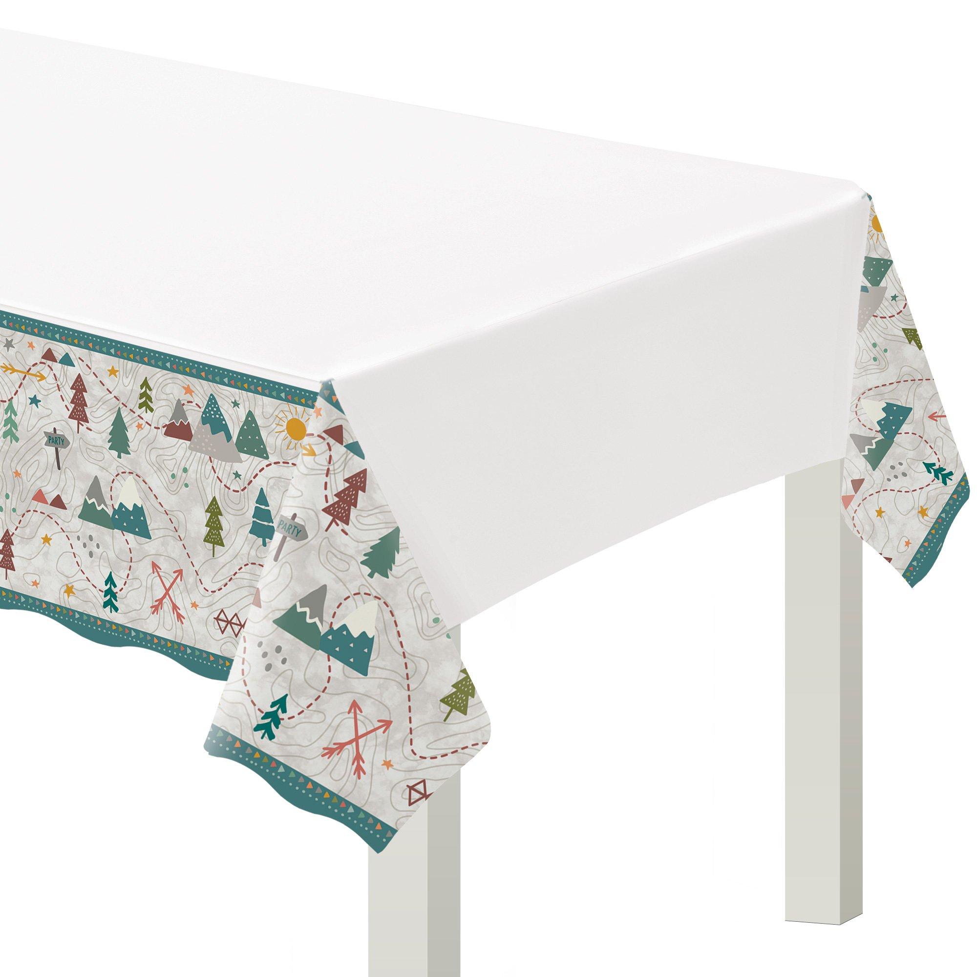 Wilderness Plastic Table Cover, 54in x 96in | Party City