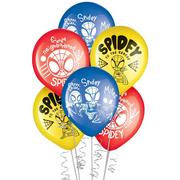 Spidey & His Amazing Friends Latex Balloons, 12in, 6ct