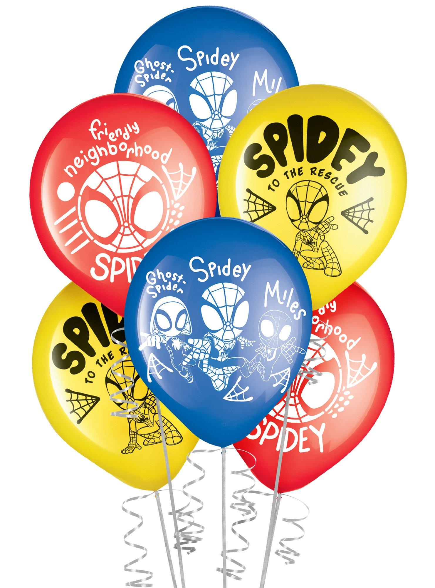 Spidey & His Amazing Friends Latex Balloons, 12in, 6ct