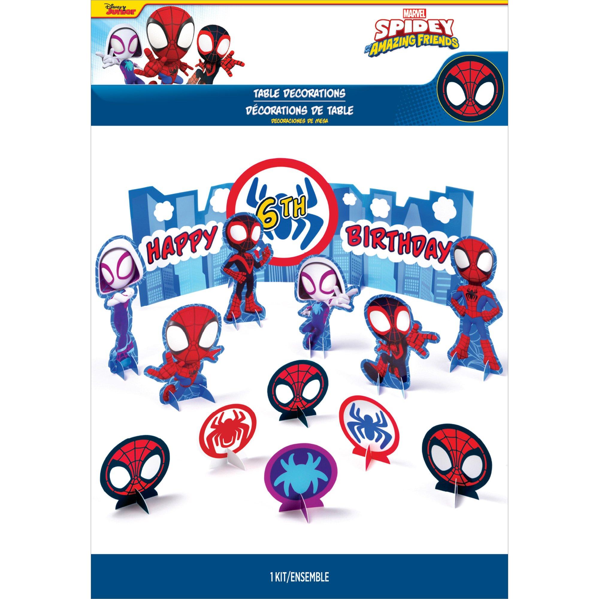 Customizable Spidey & His Amazing Friends Cardstock Table Decorating Kit, 13pc