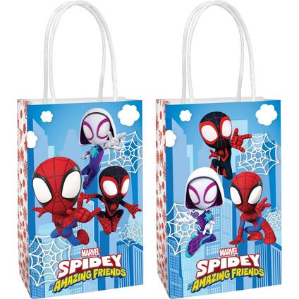 Spidey & His Amazing Friends Paper Favor Bags, 5.25in x 8.25in, 8ct