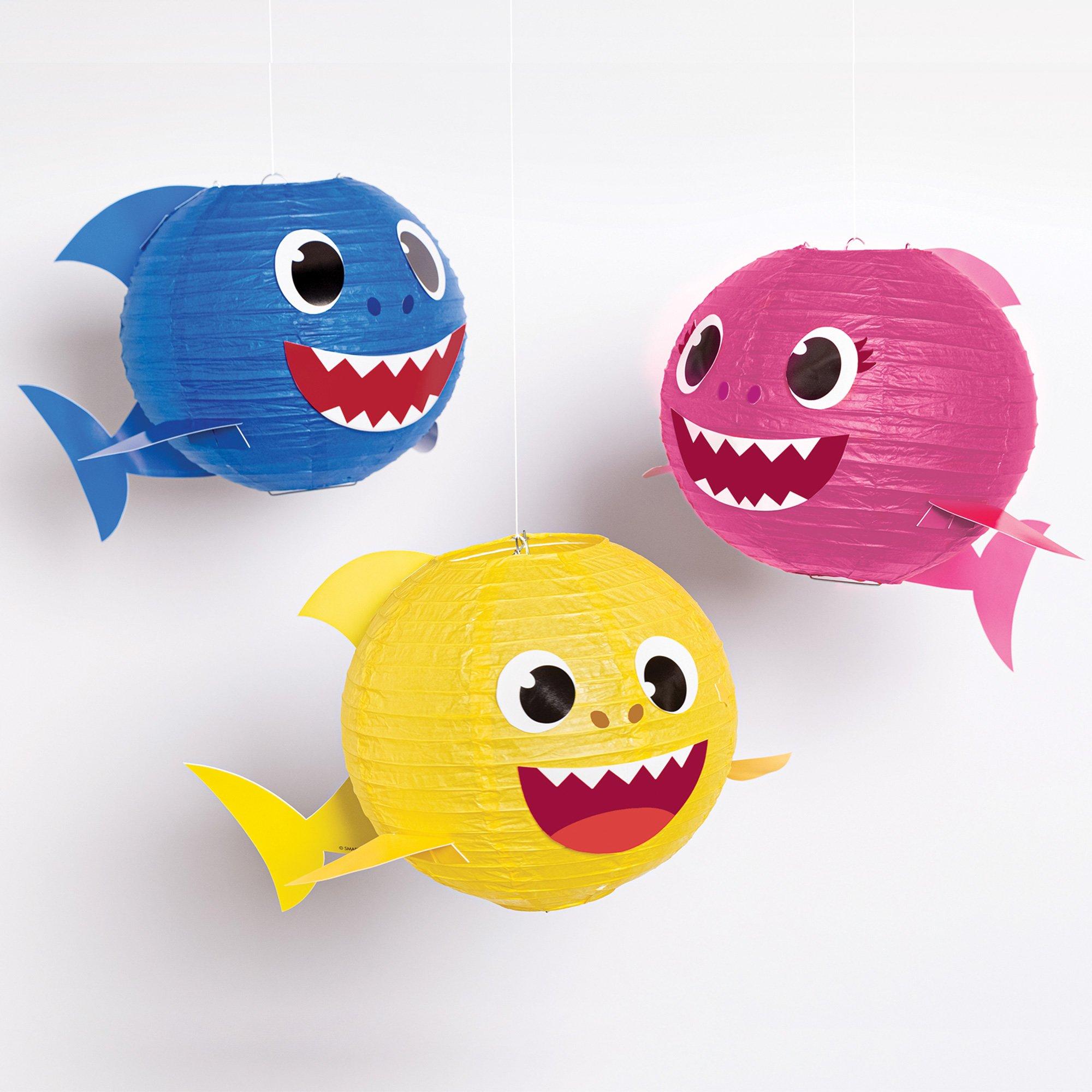 Baby Shark Paper Lanterns, 11.75in, 3ct