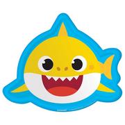 Baby Shark-Shaped Paper Dessert Plates, 8.25in, 8ct