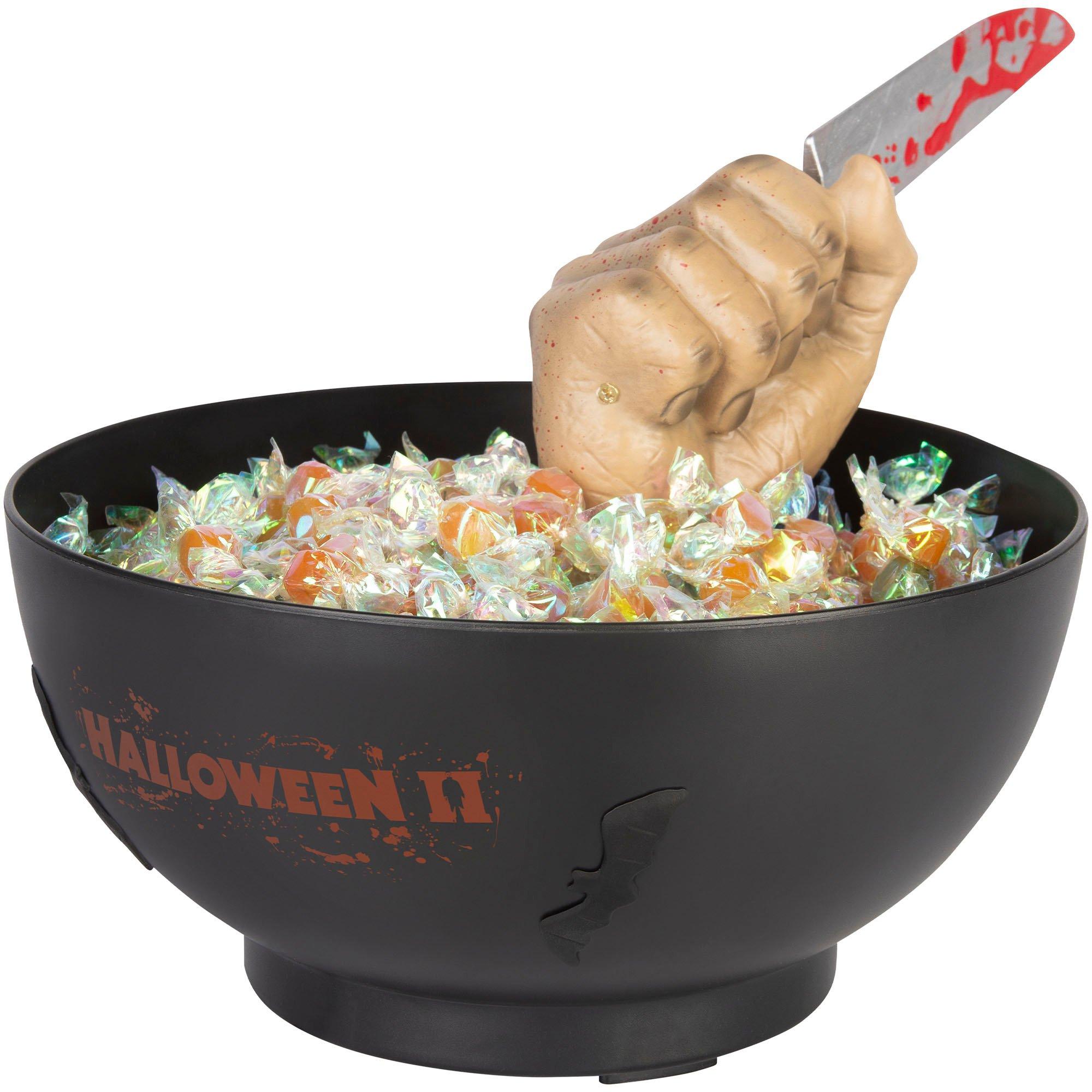 Animated Michael Myers' Knife-Wielding Hand Candy Bowl, 9in, 16oz - Halloween