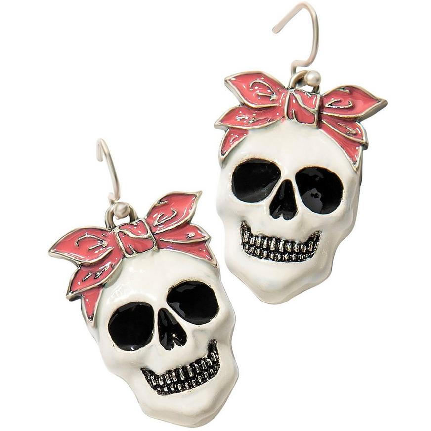 Skeleton Halloween Earring Set, 6pc