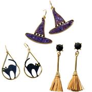 Witchy Halloween Earring Set, 6pc