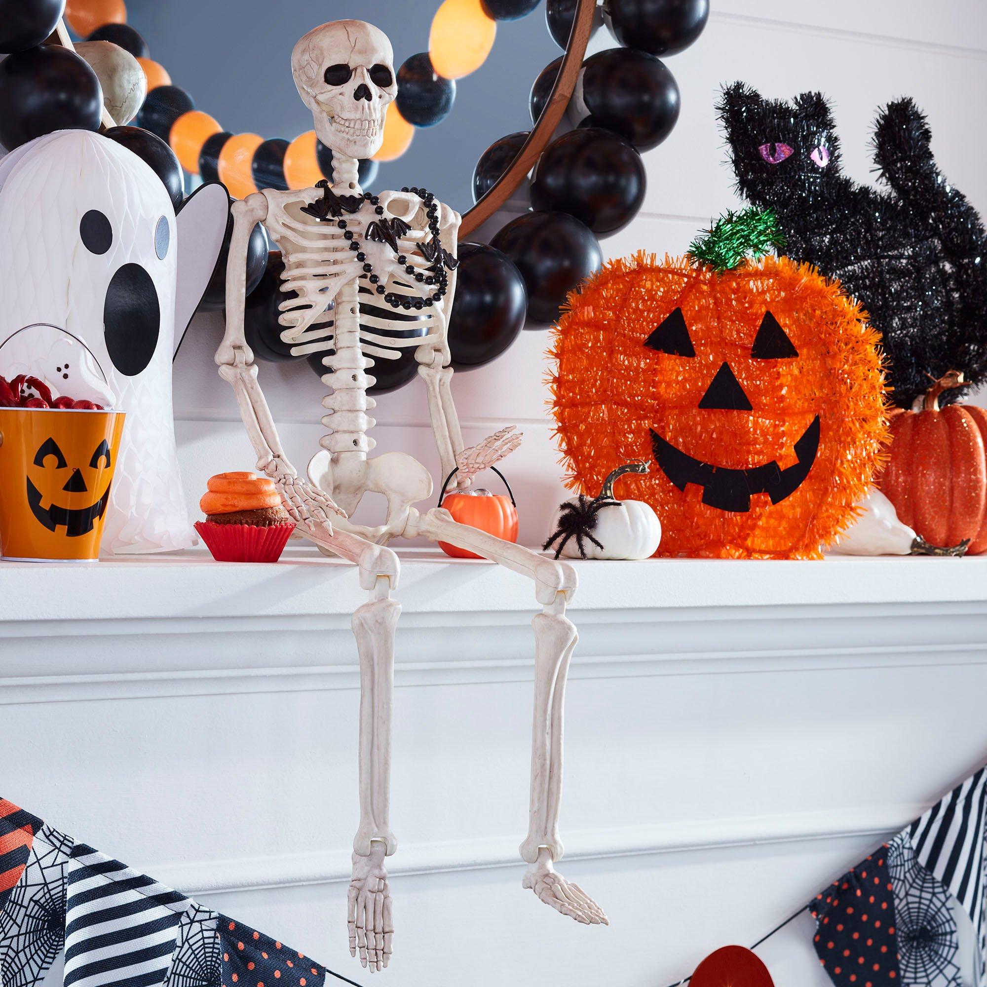 Realistic Hanging Skeleton, 3ft - Halloween Decoration | Party City