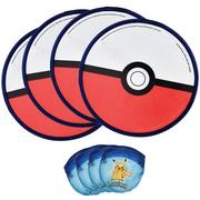 Foldable Poké Ball Flying Discs, 9.8in, 4ct - Pokémon