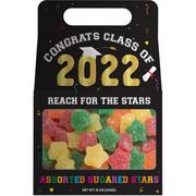 Class of 2022 Graduation Sugared Gummy Stars Box, 12oz - Green Apple, Lemon, Orange & Strawberry
