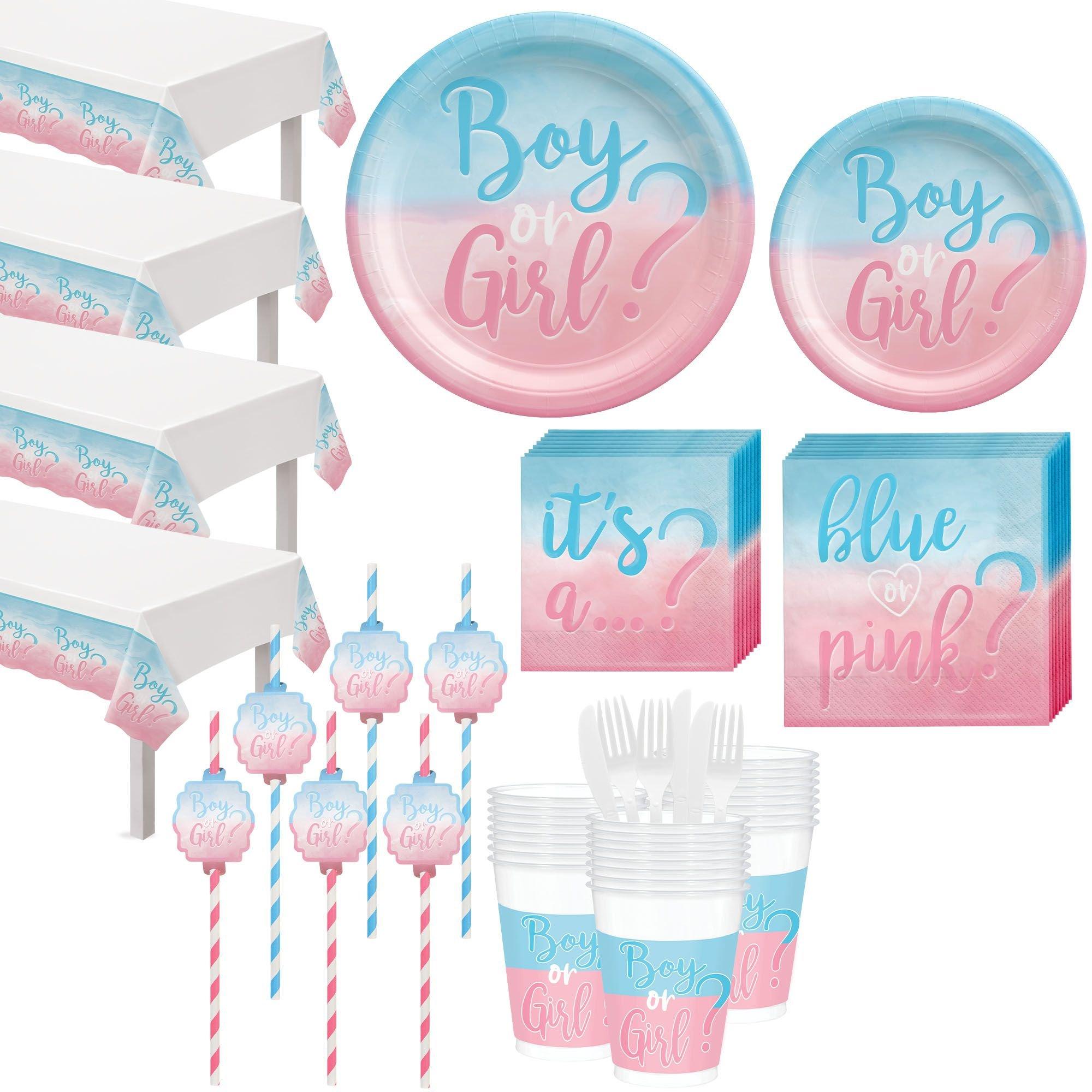 Girl Gender Reveal Decorations & Accessories Kit for 10 Guests