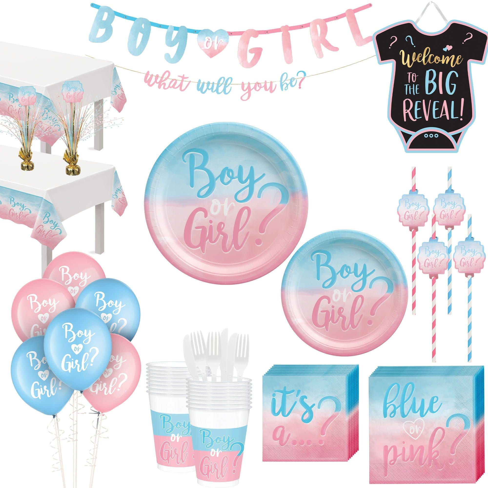 Boy or Girl Baby Shower Kit for 16 Guests