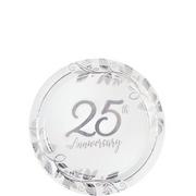 Silver 25th Anniversary Tableware Kit for 32 Guests