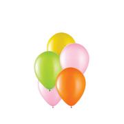 25ct, 5in, Neon 4-Color Mix Latex Balloons