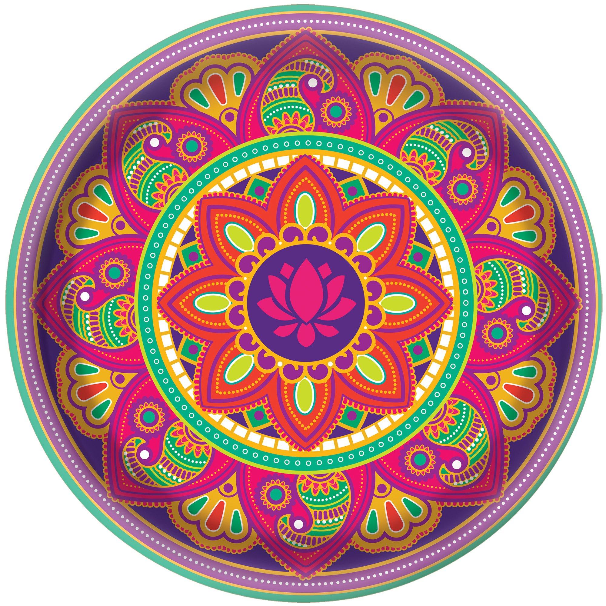 Rangoli Dream Diwali Melamine Platter, 13.5in