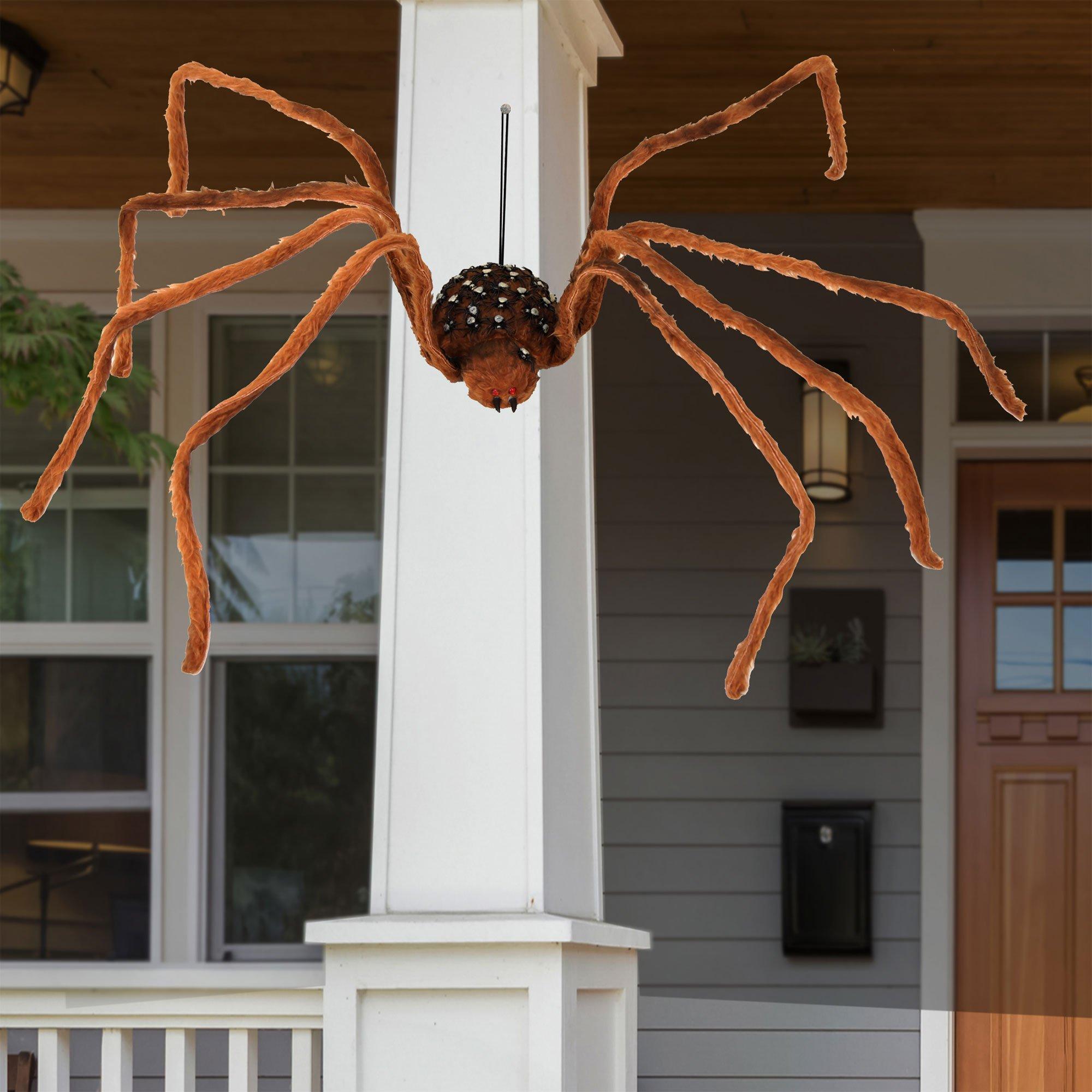 Brown Spider with Baby Spiders, 6ft