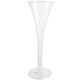 Clear Premium Plastic Textured Trumpet Champagne Flutes, 5oz, 8ct