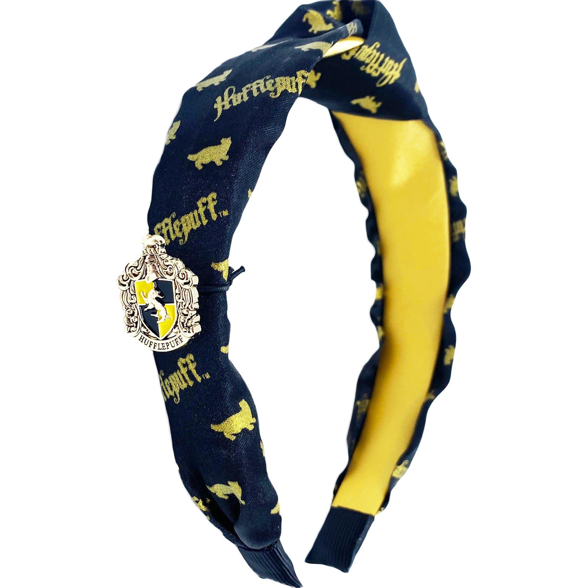 Harry Potter Hufflepuff™ Criss-Cross Headband  Knitted headband, Winter  accessories, Leather patches