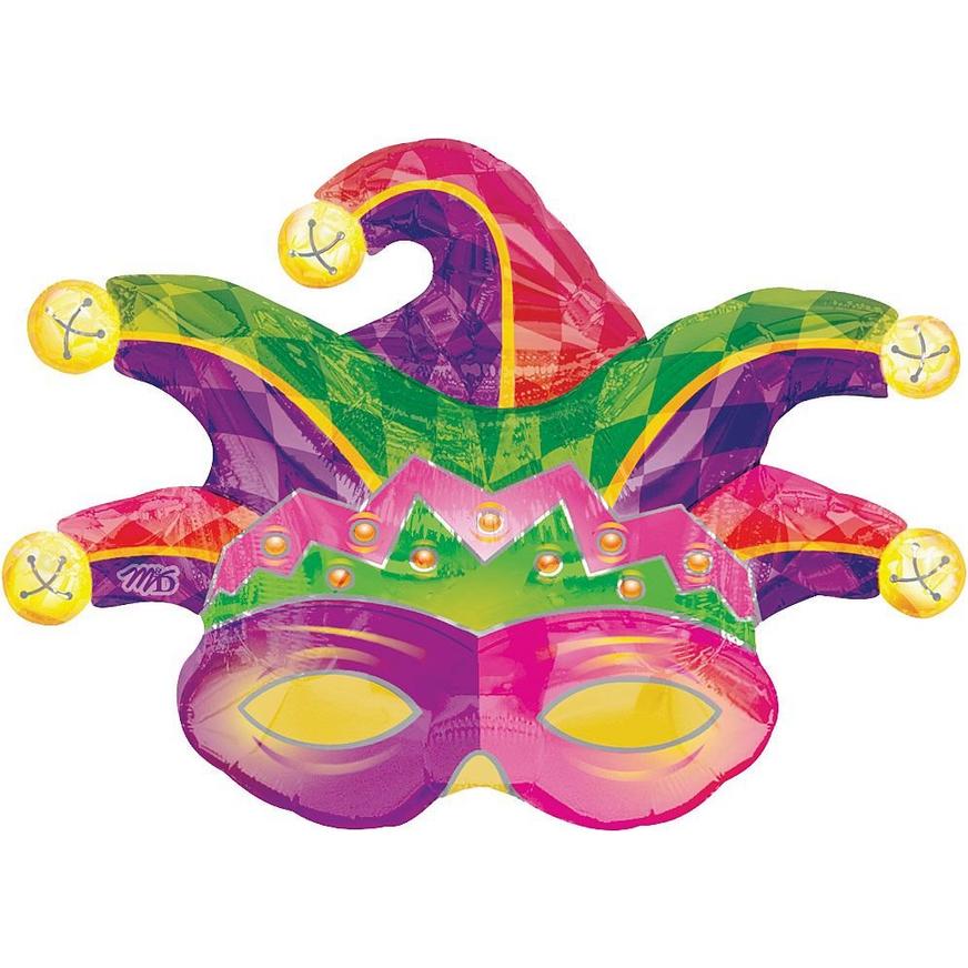 Jester Mask Balloon, 31in