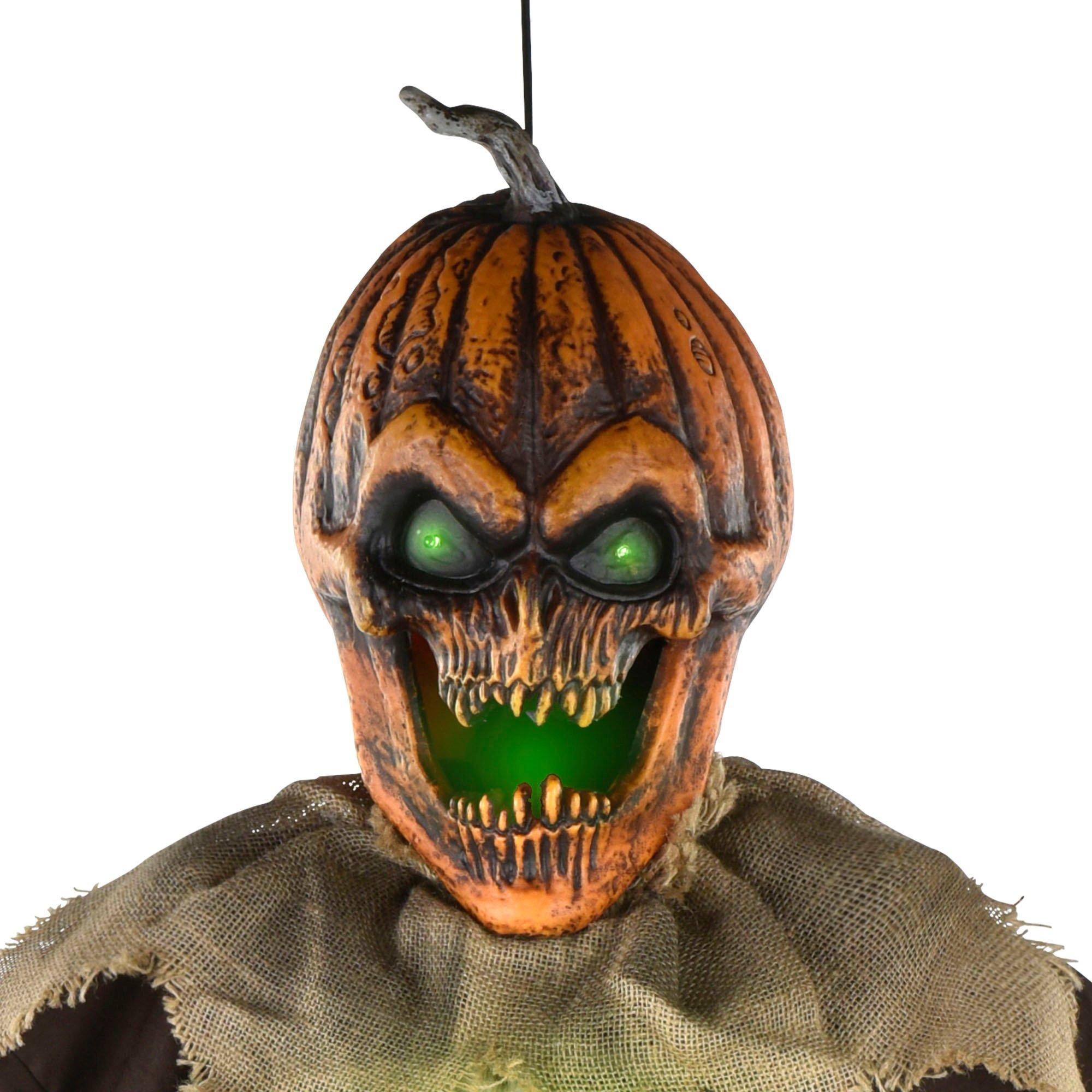Scary Pumpkin Head Jack-O-Lantern Latex Mask - Halloween - Pumpkin Mask -  under $20