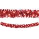 Light-Up Red Christmas Tinsel Garland, 9ft
