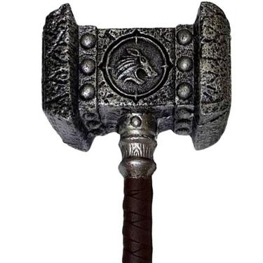 Orc Doomhammer Fantasy War Hammer, 21in - High-Density Foam Prop