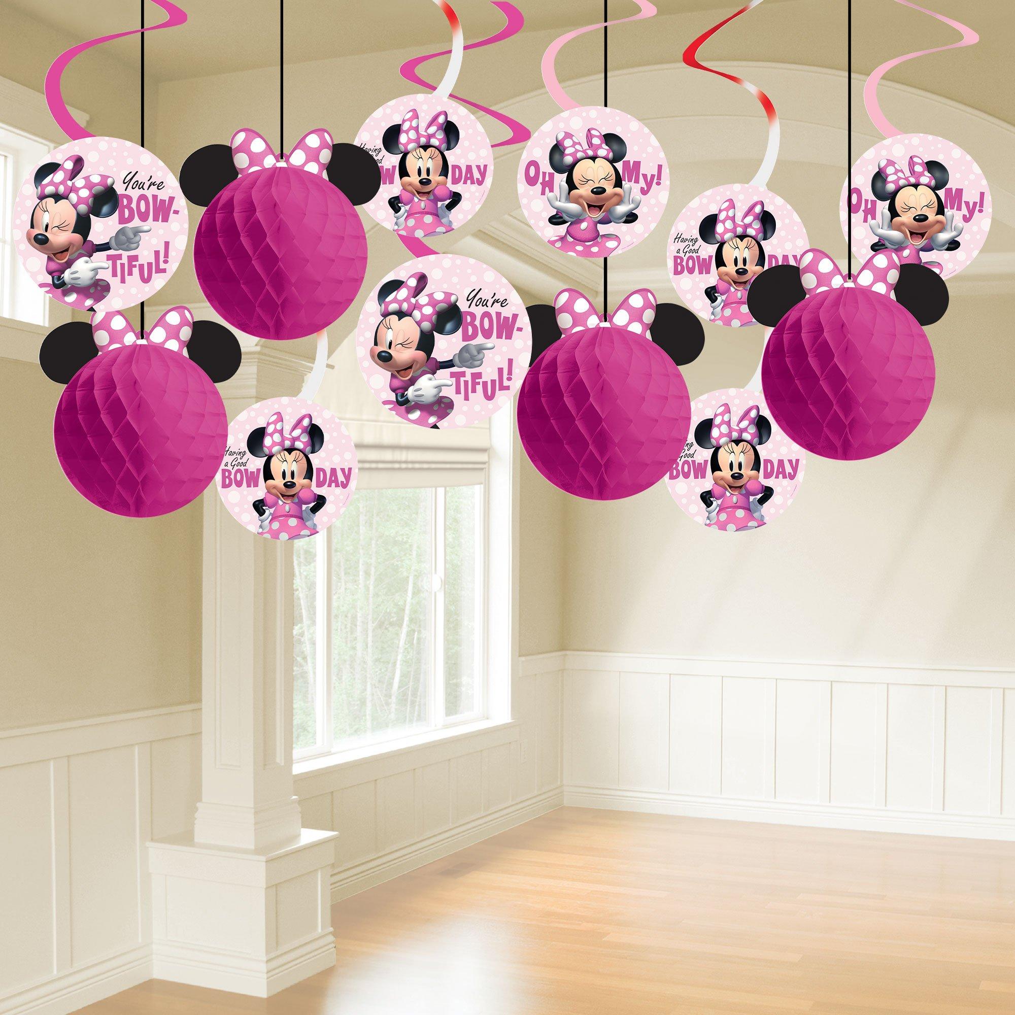 Fancy Minnie Mouse Theme Combo Of 47pcs For Birthday Decorations