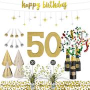 Golden Age 50th Birthday Table Decorating Kit