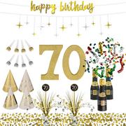 Golden Age 70th Birthday Table Decorating Kit