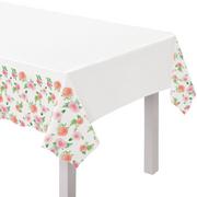 Floral Baby Plastic Table Cover, 54in x 102in