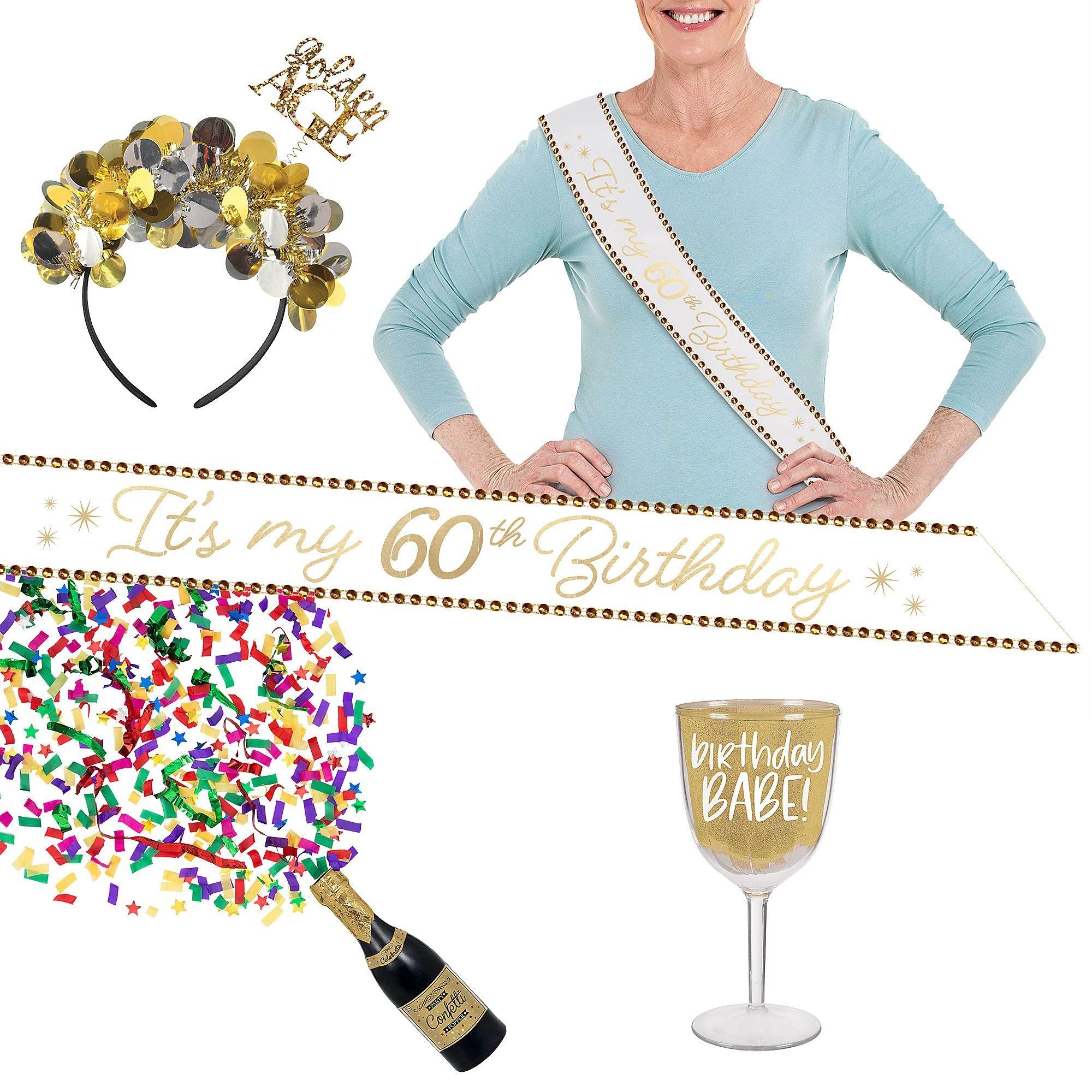 Golden Age 60th Birthday Accessory Kit
