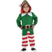 Kids' Elf One Piece Zipster Costume