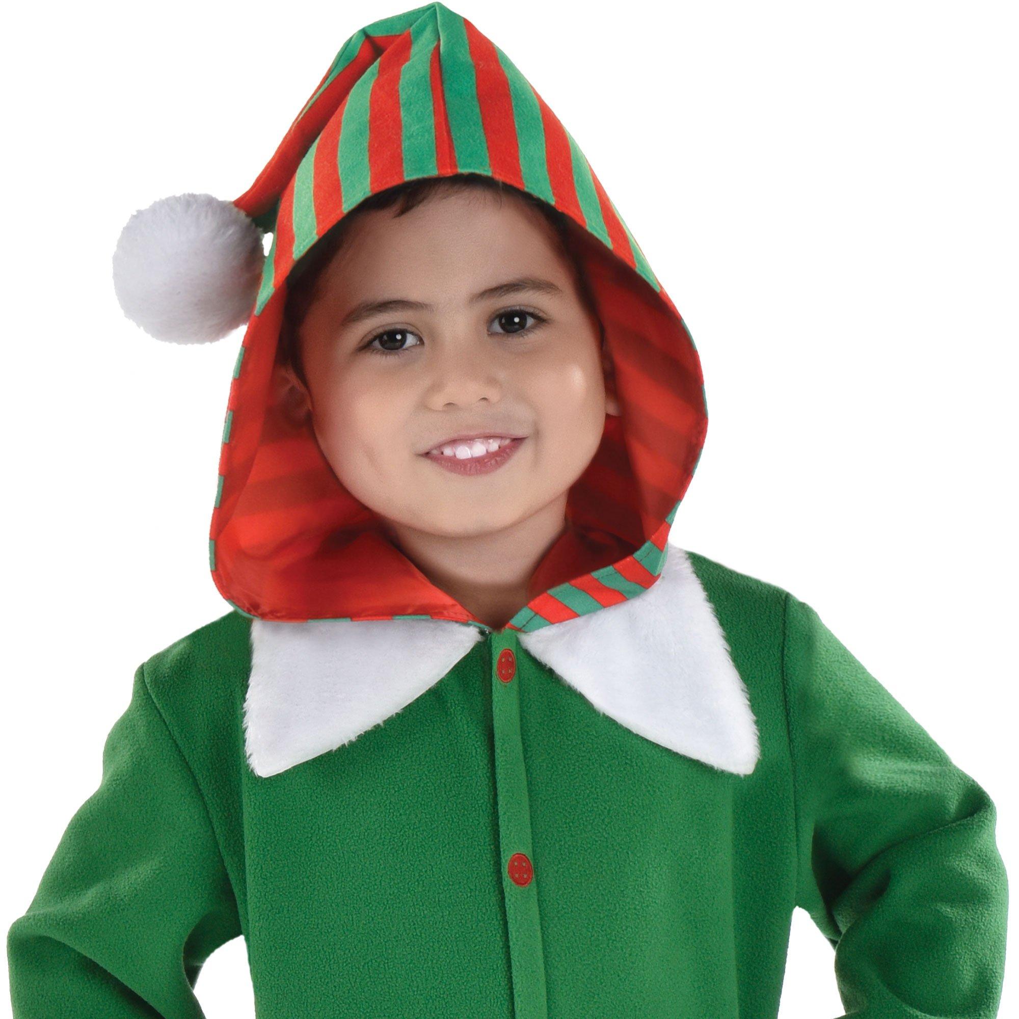 Kids' Elf One Piece Zipster Costume