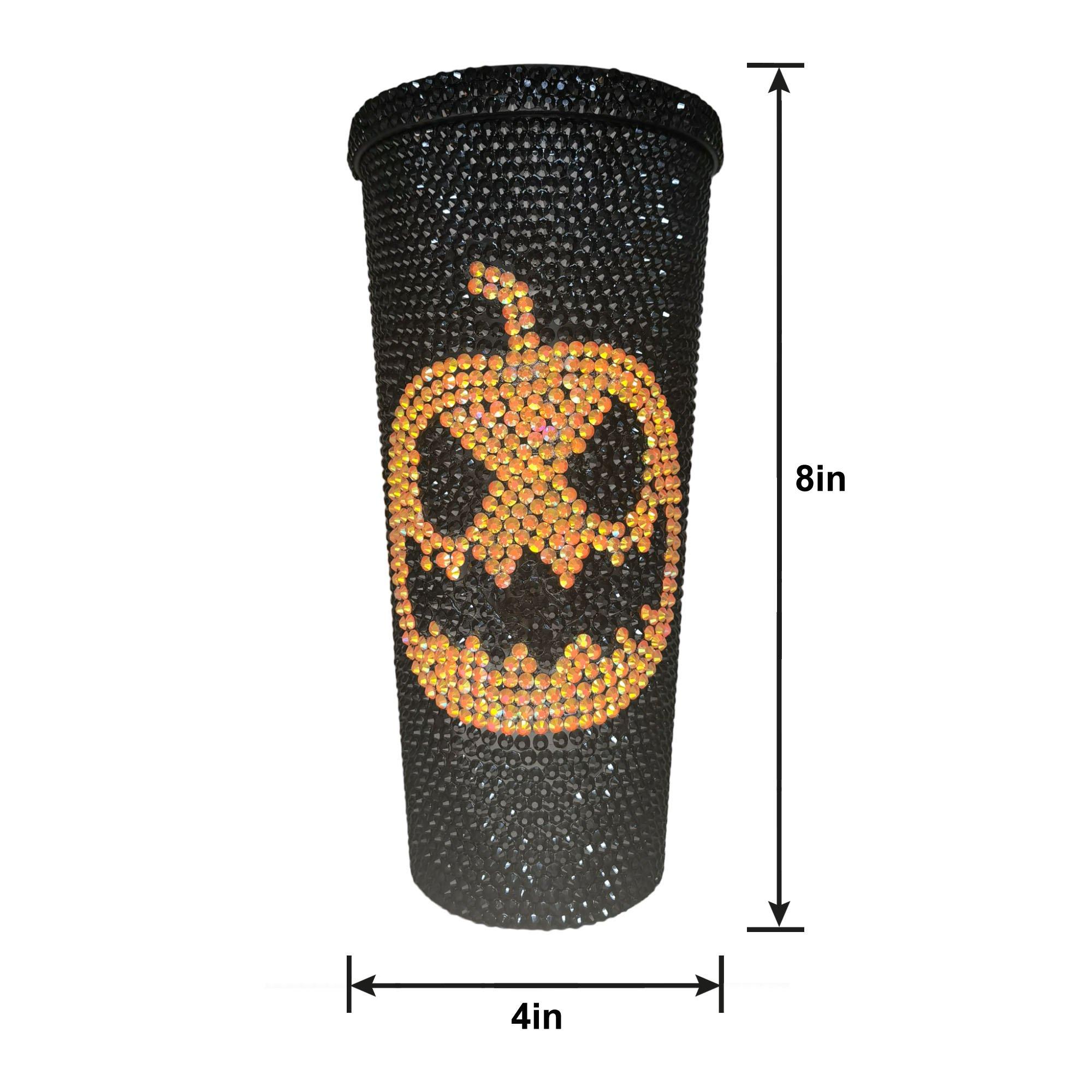 24oz Acrylic , rhinestone filled L.V. glitter Tumbler