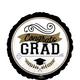 Grad Cap & Diploma Congratulations Grad Foil Balloon Bouquet, 5pc