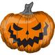 Scary Halloween Jack-o'-Lantern Foil Balloon, 29in x 27in