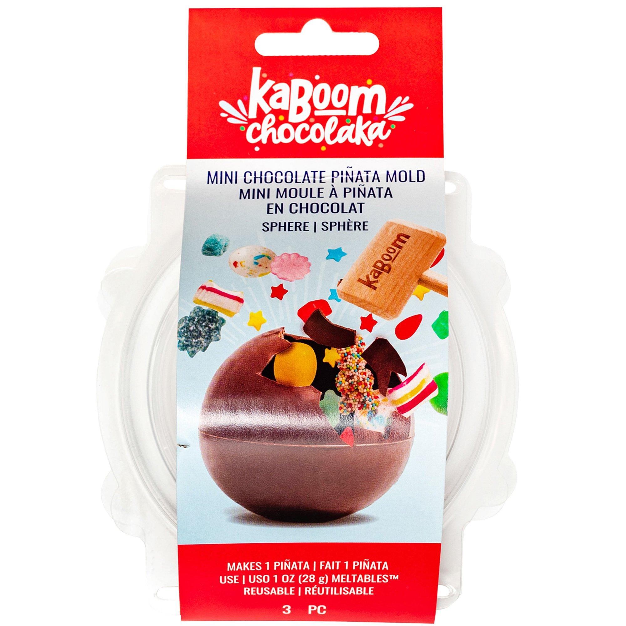 Sphere-Shaped Chocolate Piñata Mold, 4.4in - Kaboom Chocolaka