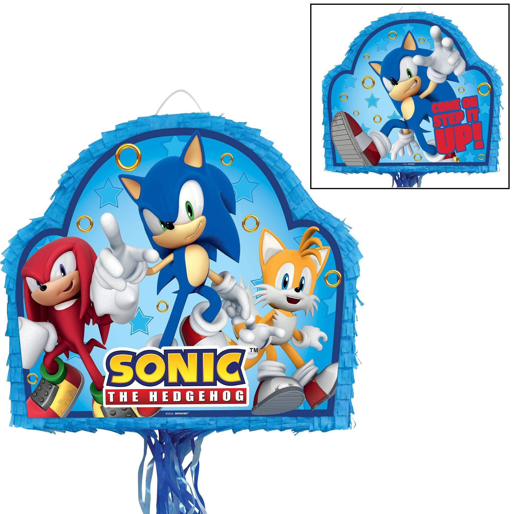 Sonic Number 7 Pinata with stick pinata included. Size 40cm tall