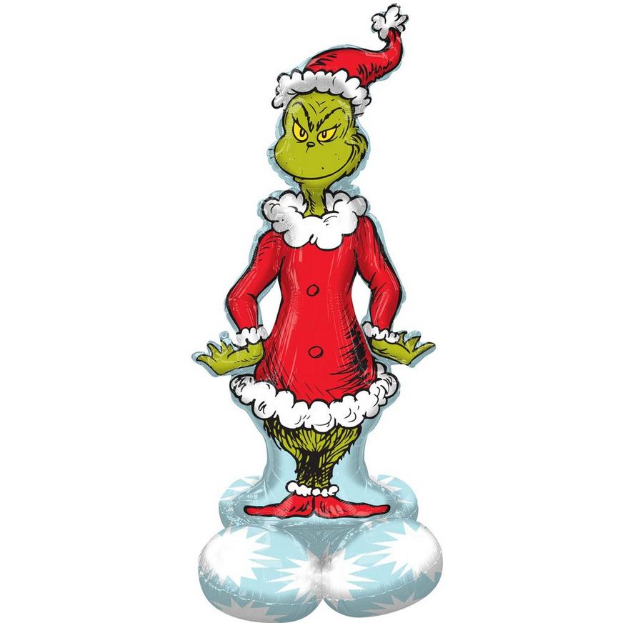 AirLoonz Christmas Grinch Foil Balloon, 59in - Dr. Seuss How the Grinch Stole Christmas