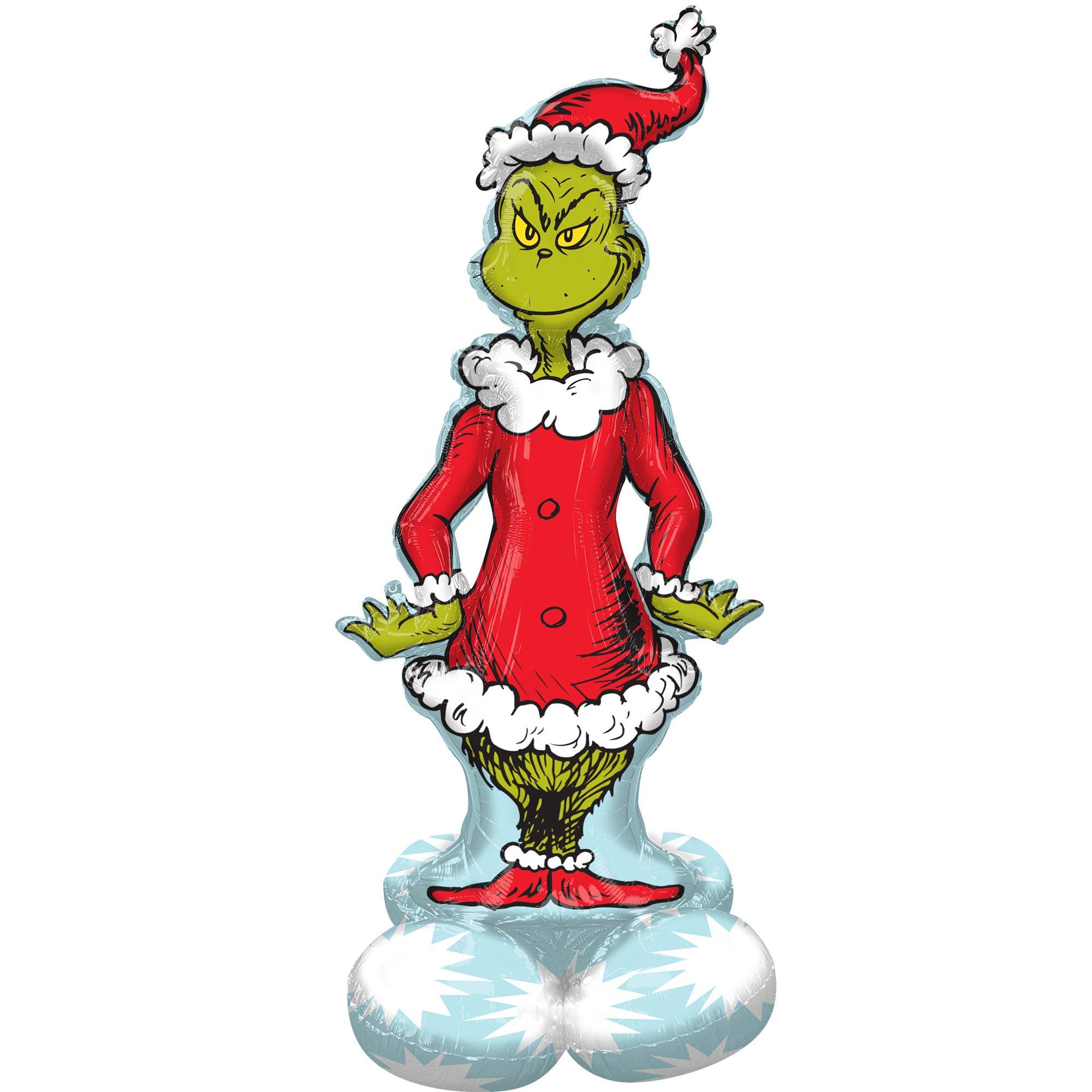 Party City Christmas Grinch Large Wood Plank Sign