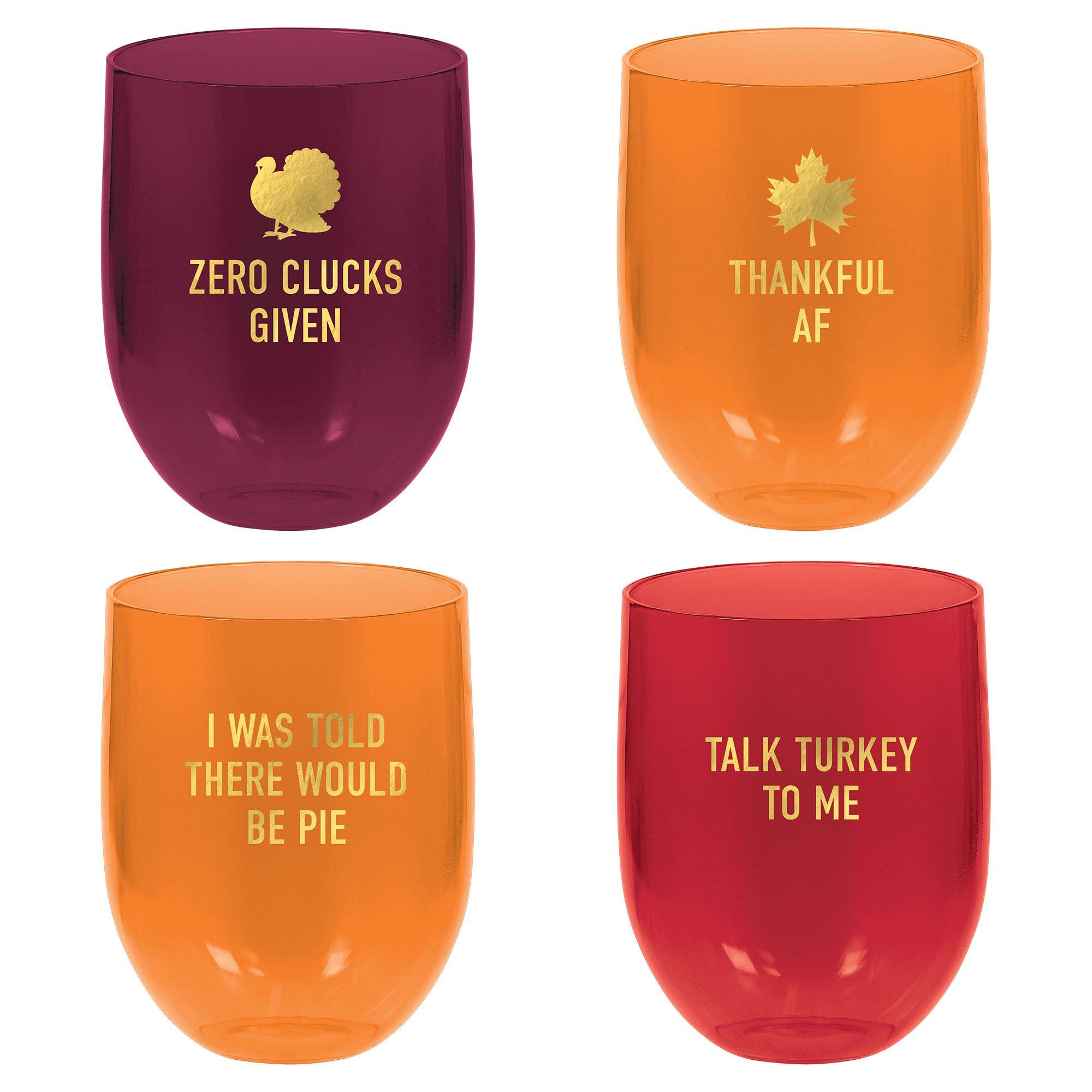 Don't Give a Cluck - Stemless Chicken Wine Glass for Women - Cute Funn -  bevvee