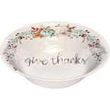 Give Thanks Thanksgiving Melamine Serving Bowl, 11.5in