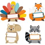 Happy Thanksgiving Turkey Cardstock Place Cards, 5in x 4.3in, 8ct