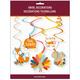 Happy Thanksgiving Cardstock Spiral Decorations, 30ct