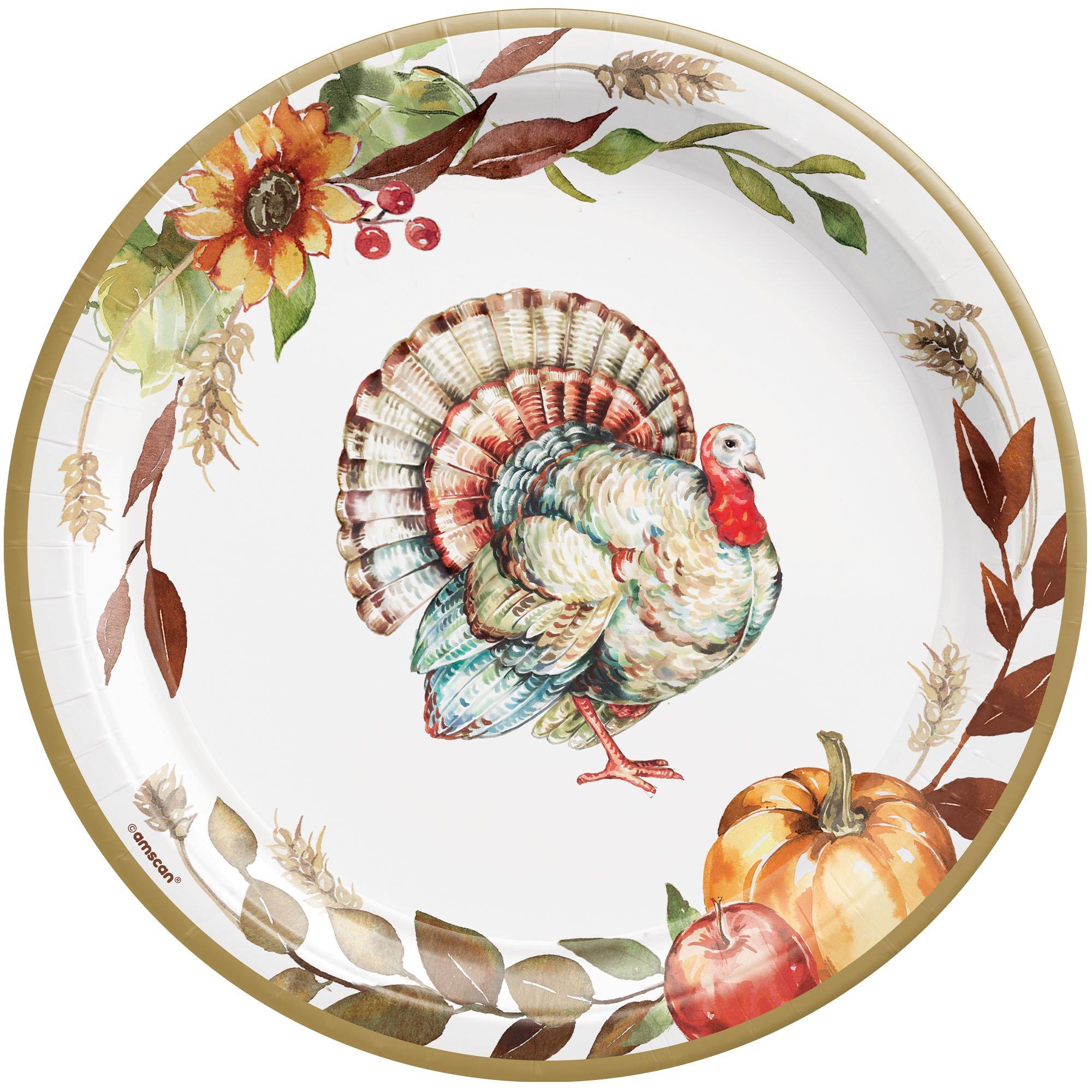 thanksgiving turkey dinner plate